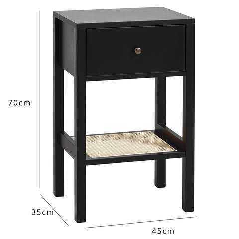 Charlie bedside table - Black