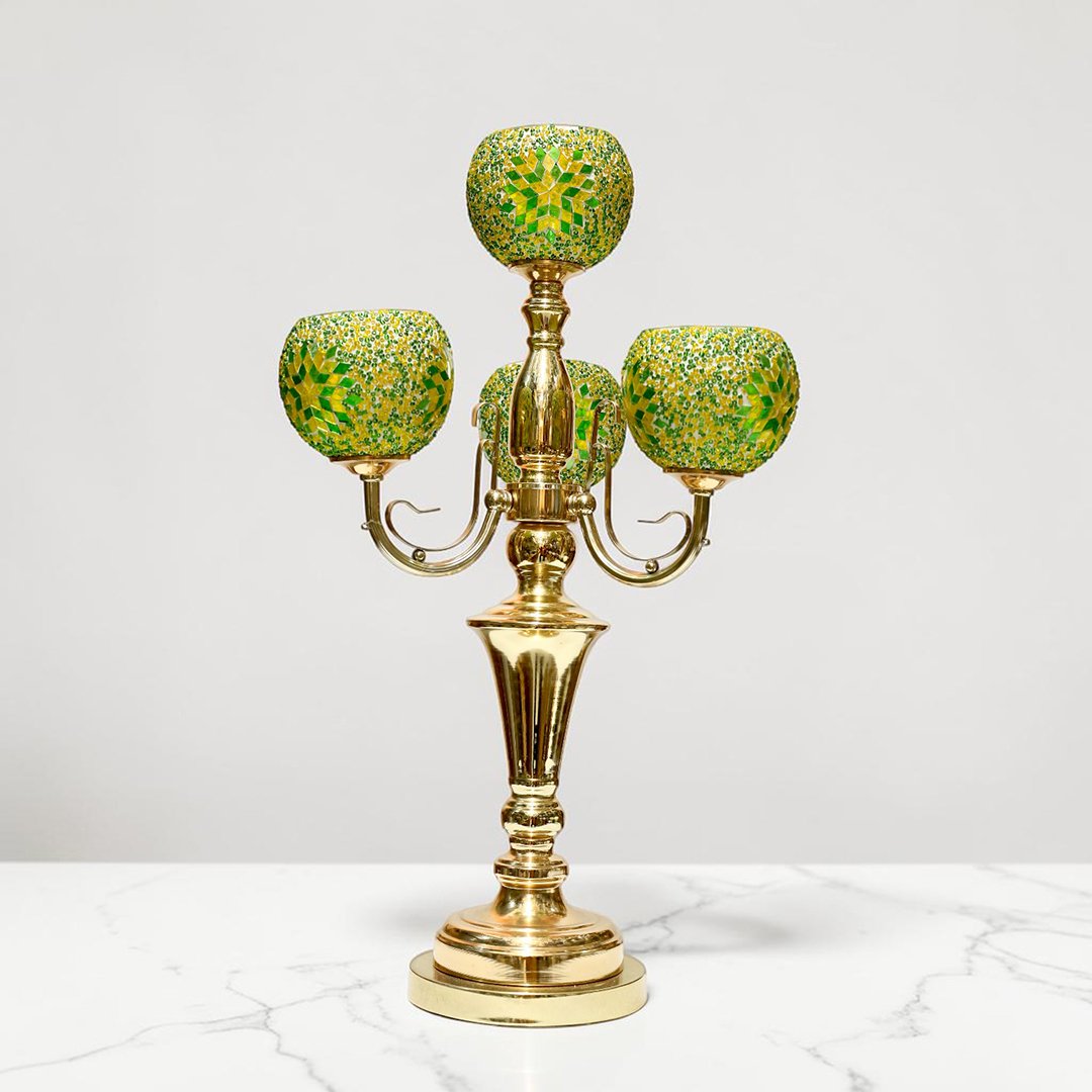 Turkish 4 Glass Electric Lounge Lamp (Each) - Image 2