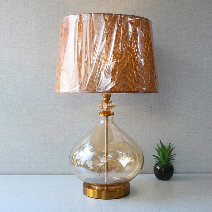 Contemporary Champagne Glass Table Lamp (Pair)