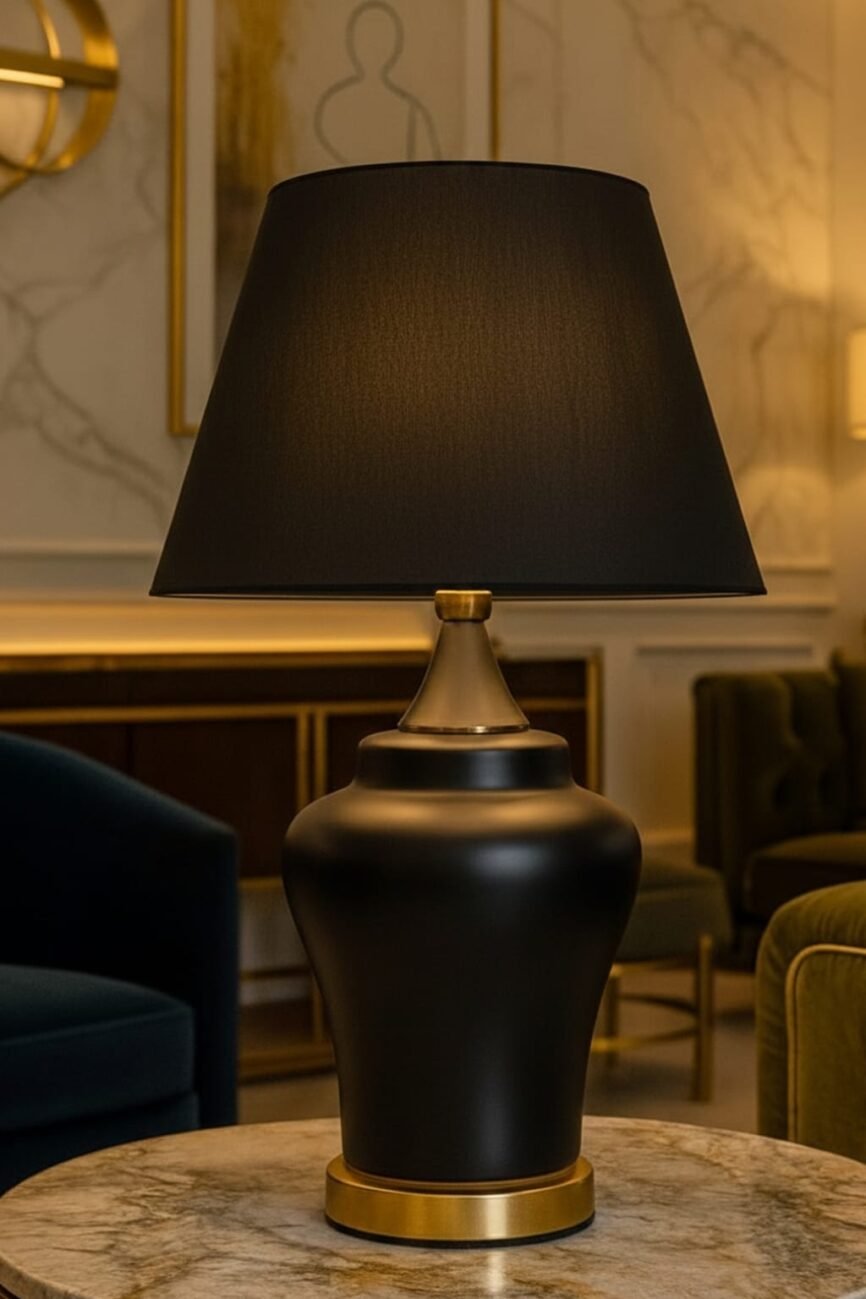 Luma Black Table Lamp (Pair)