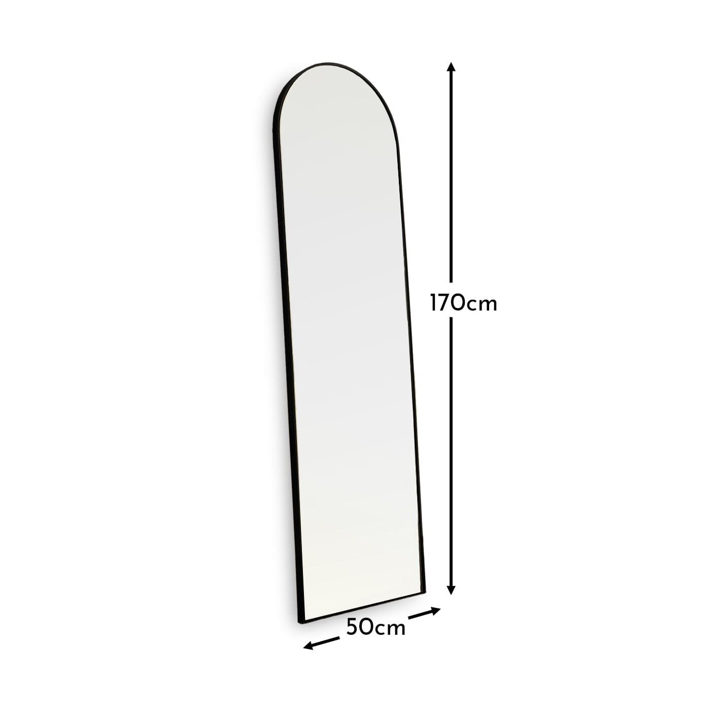 ingham-170x50cm-metal-arch-floor-mirror-black - Image 7