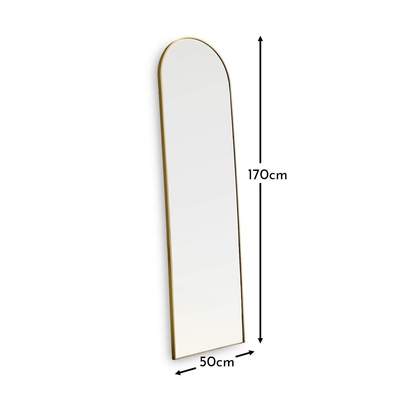 ingham-170x50cm-metal-arch-floor-mirror-gold - Image 7
