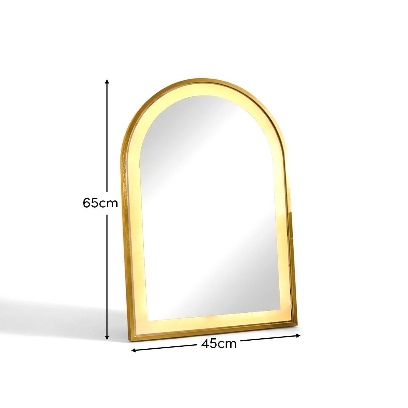 ingham-65x45cm-led-arch-bathroom-mirror-gold - Image 11