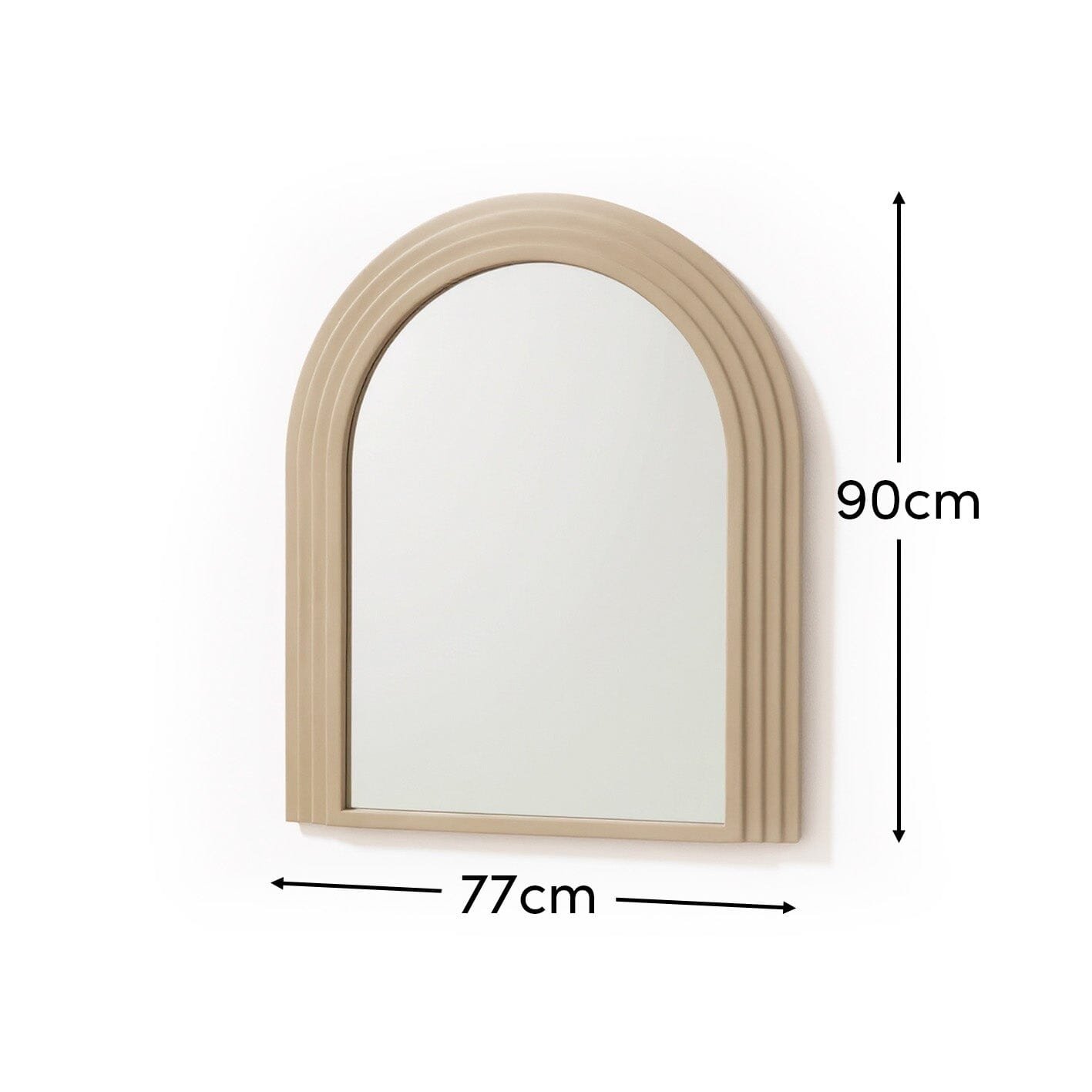 kubu-90x77cmwooden-arch-mirror-taupe - Image 8