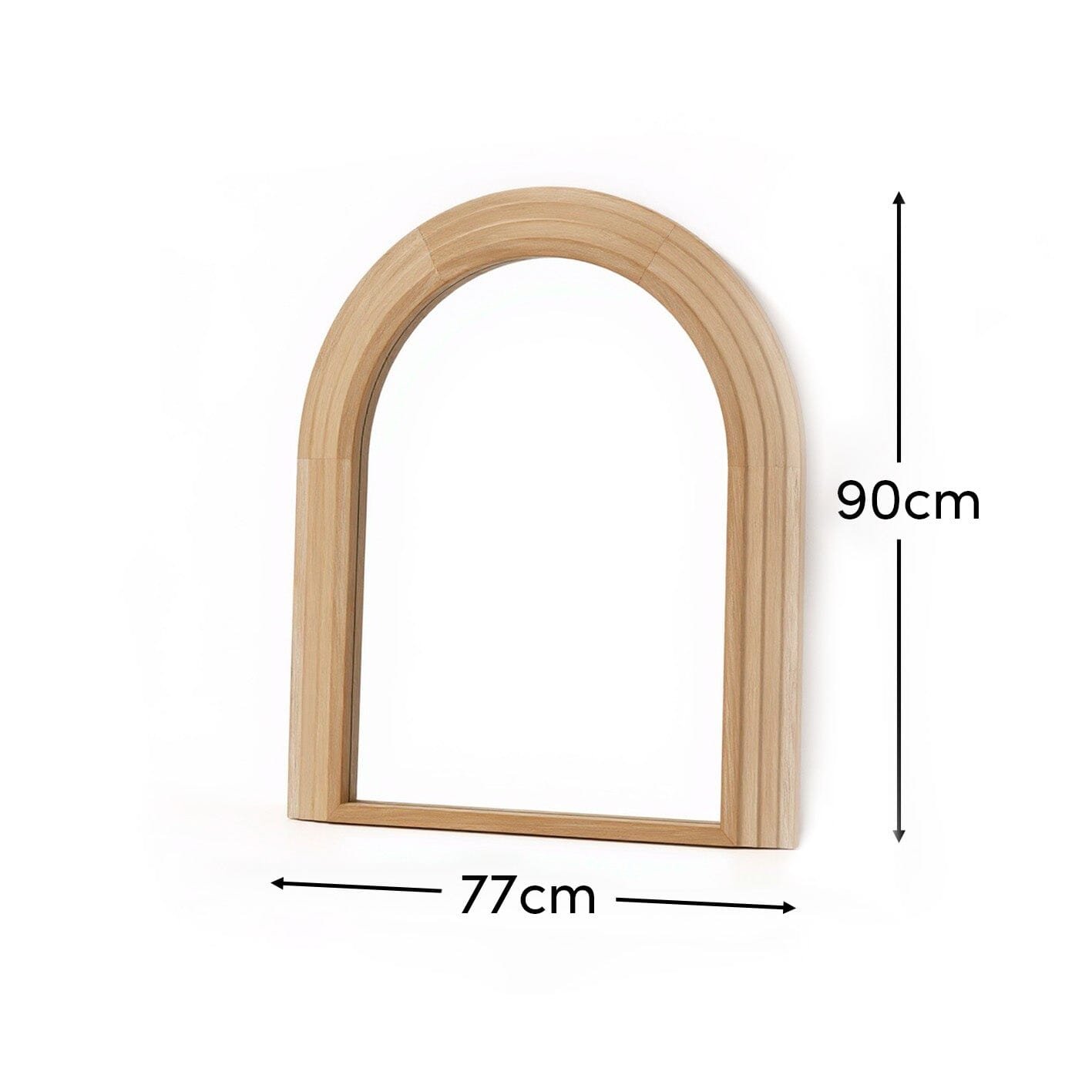 kubu-90x77cm-wooden-arch-mirror-whitewash - Image 8