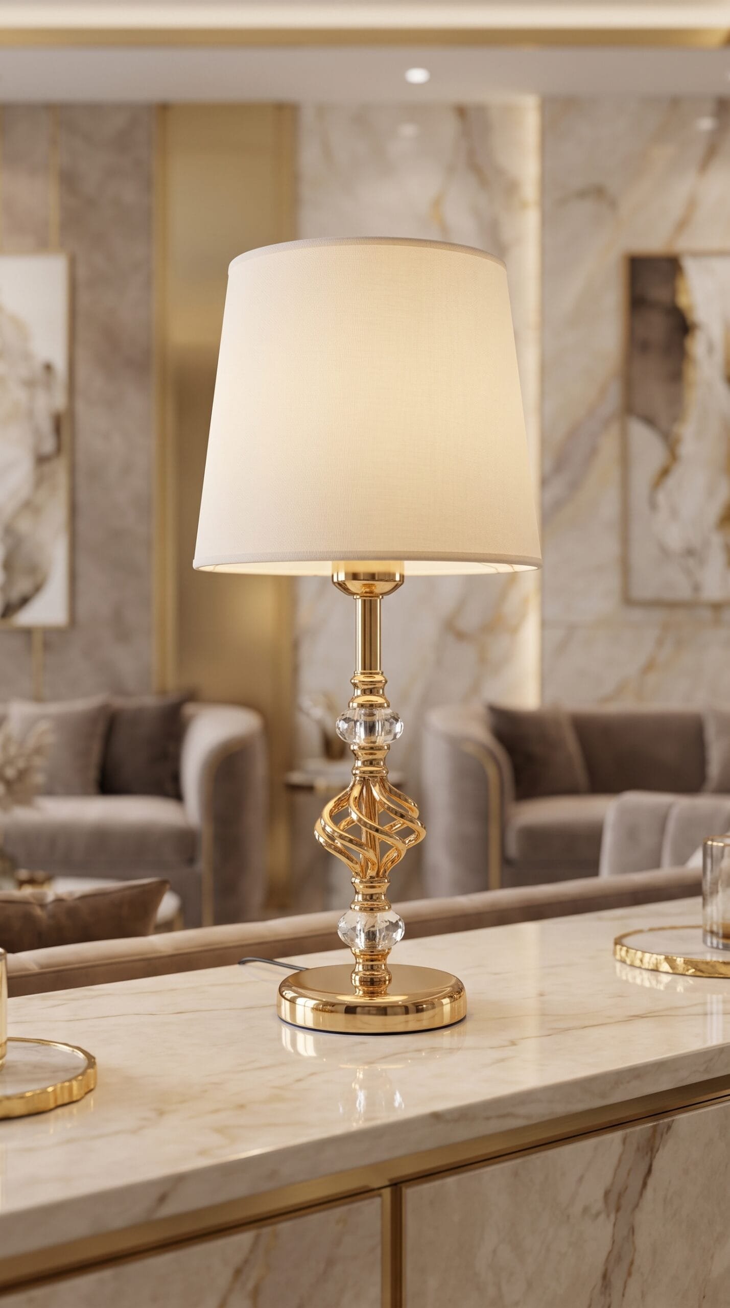 Royal Crystal Lamp (Pair)