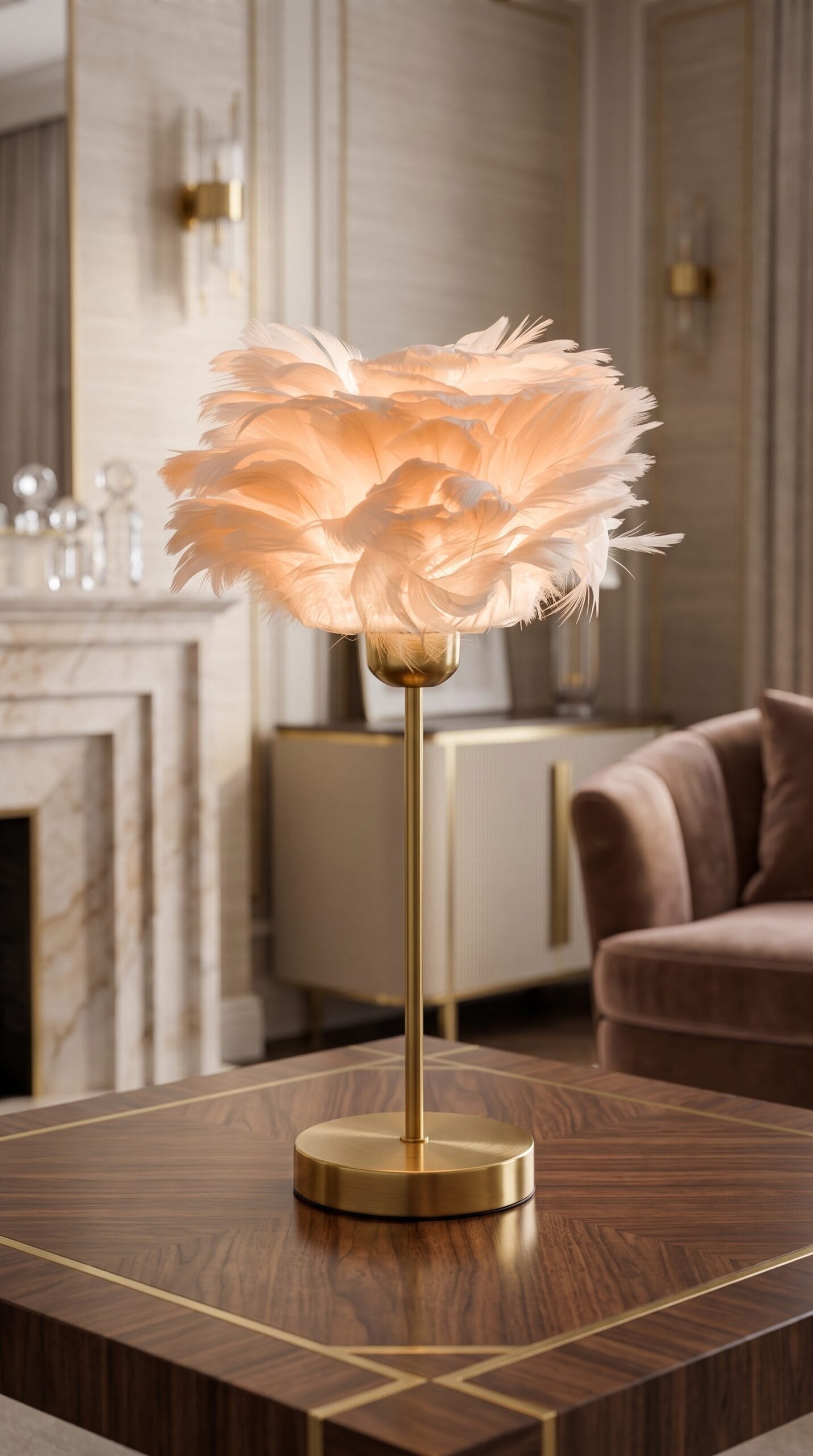 Aurora Feather Lamp (Pair)