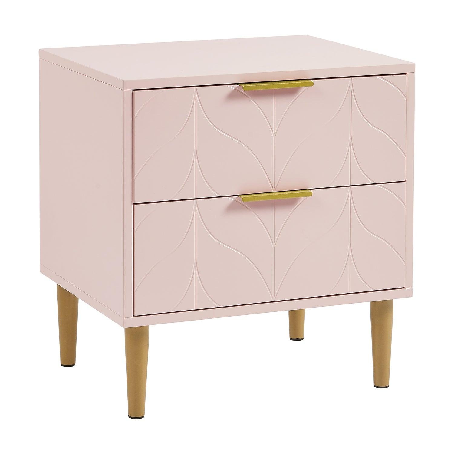 gloria-bedside-table-pale-pink-and-brass-effect - Image 5