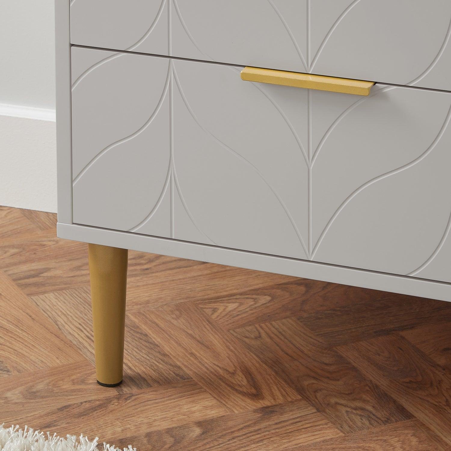 gloria-bedside-table-grey-and-brass-effect - Image 3