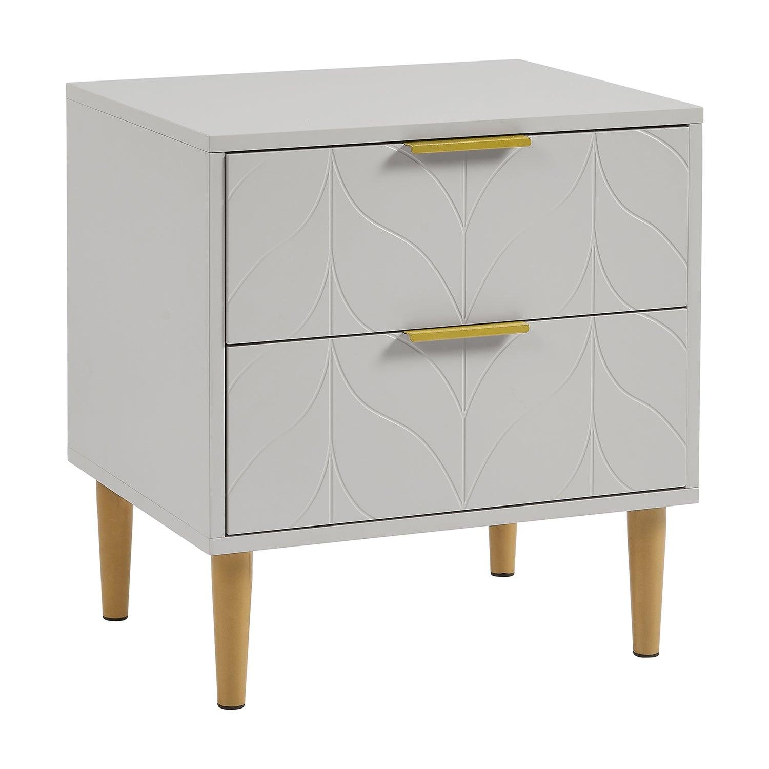 gloria-bedside-table-grey-and-brass-effect - Image 4