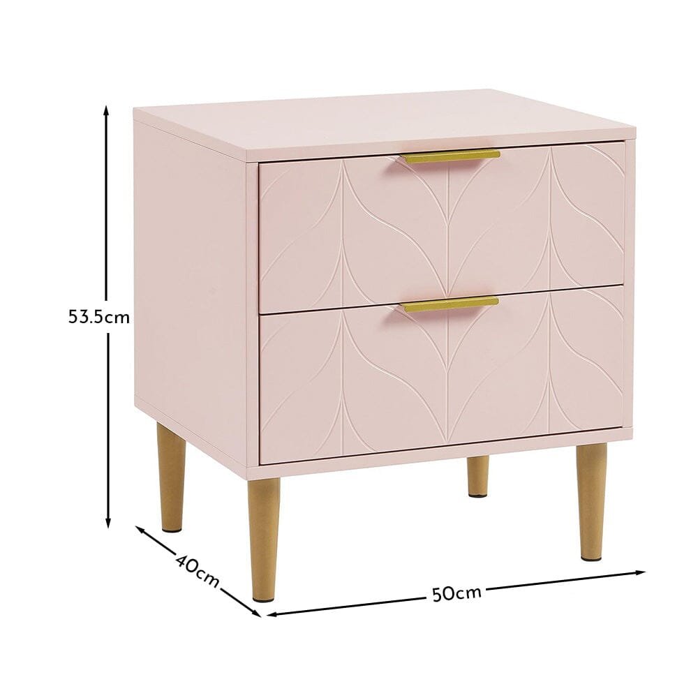 gloria-bedside-table-pale-pink-and-brass-effect - Image 6