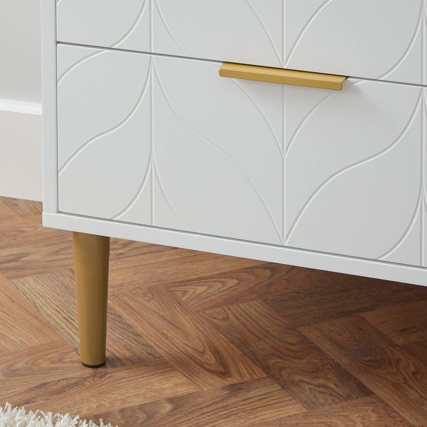 gloria-bedside-table-white-and-brass-effect - Image 3