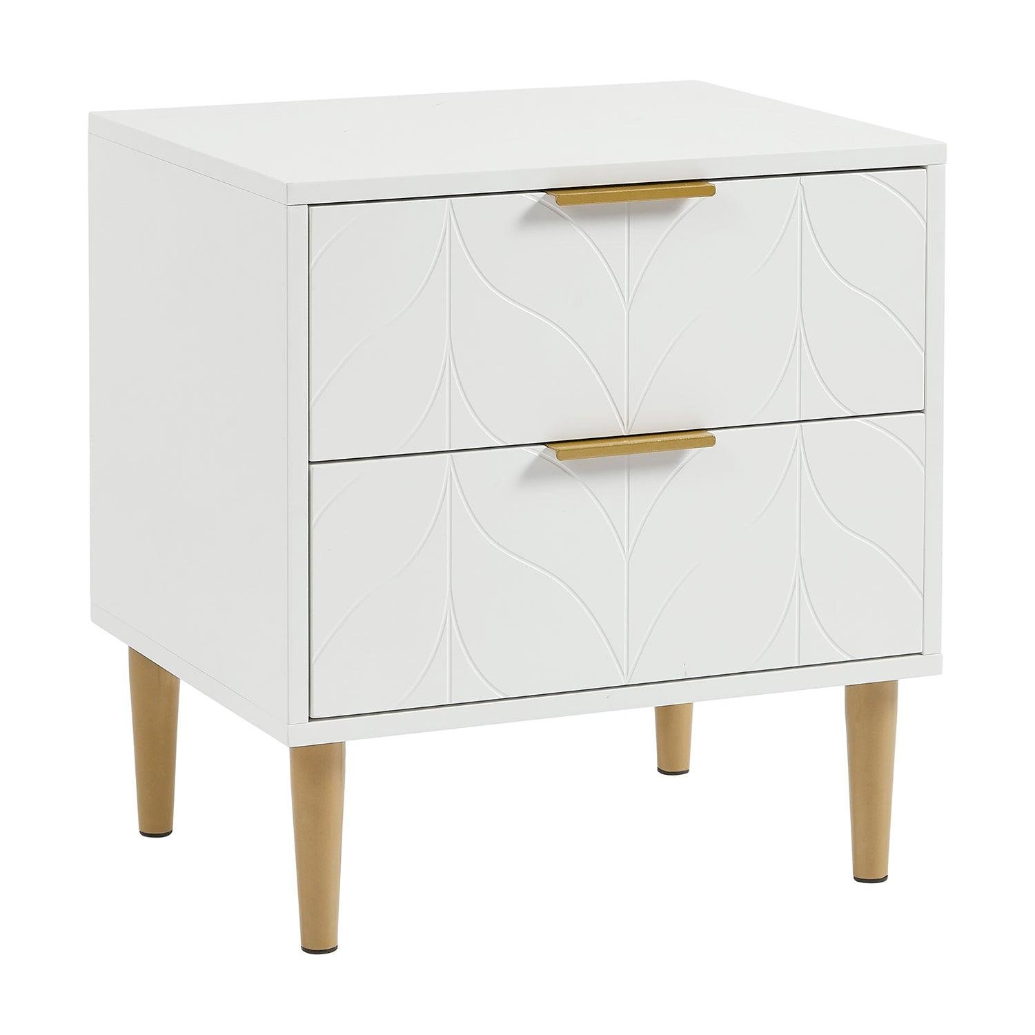 gloria-bedside-table-white-and-brass-effect - Image 6