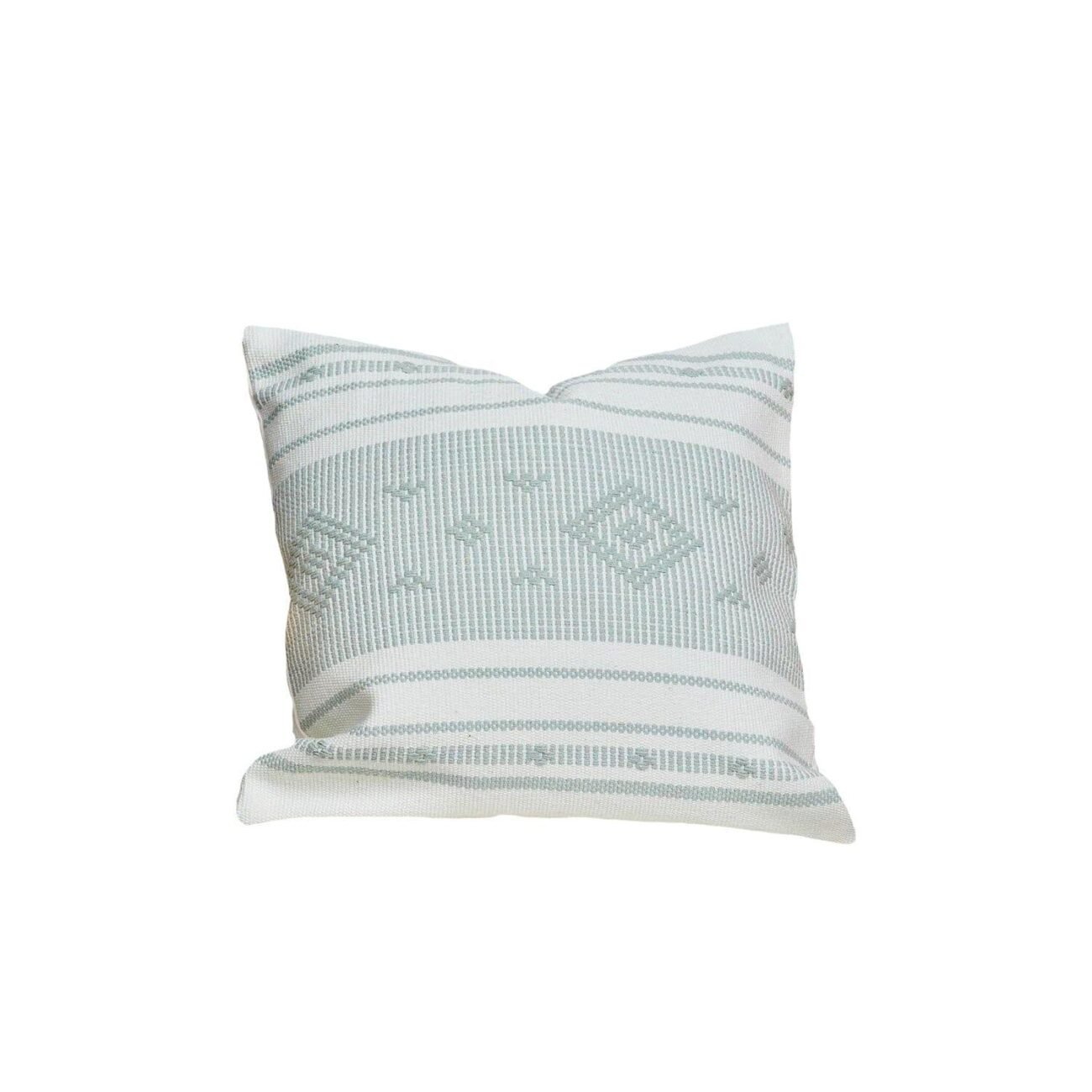 green-aztec-embroidered-cushion-cover - Image 3