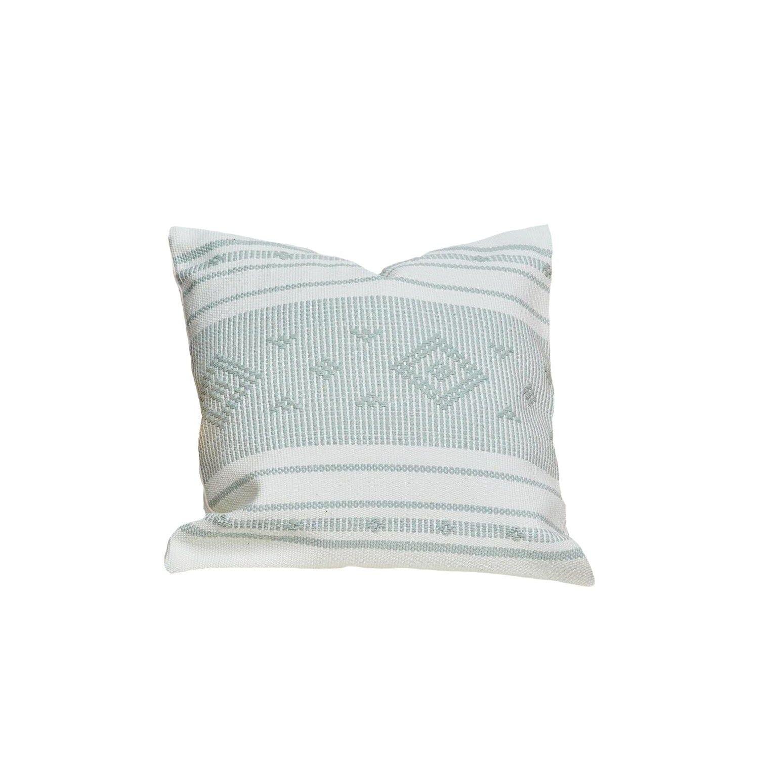 green-aztec-embroidered-cushion-cover - Image 3