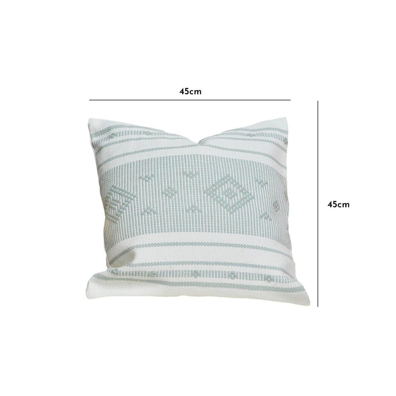 green-aztec-embroidered-cushion-cover - Image 4