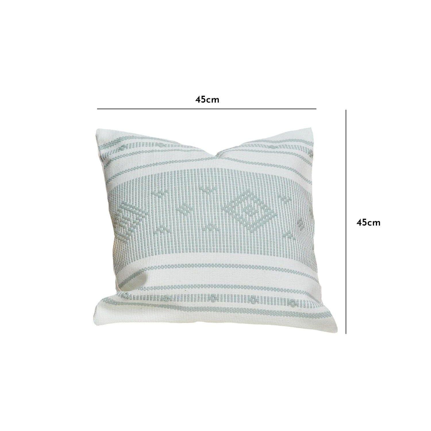 green-aztec-embroidered-cushion-cover - Image 4