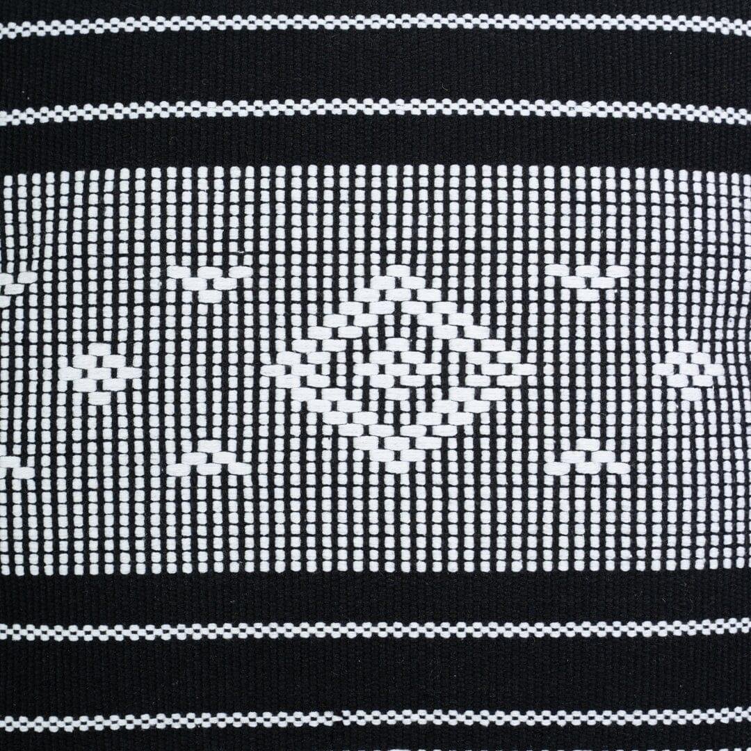 black-aztec-embroidered-cushion-cover - Image 2