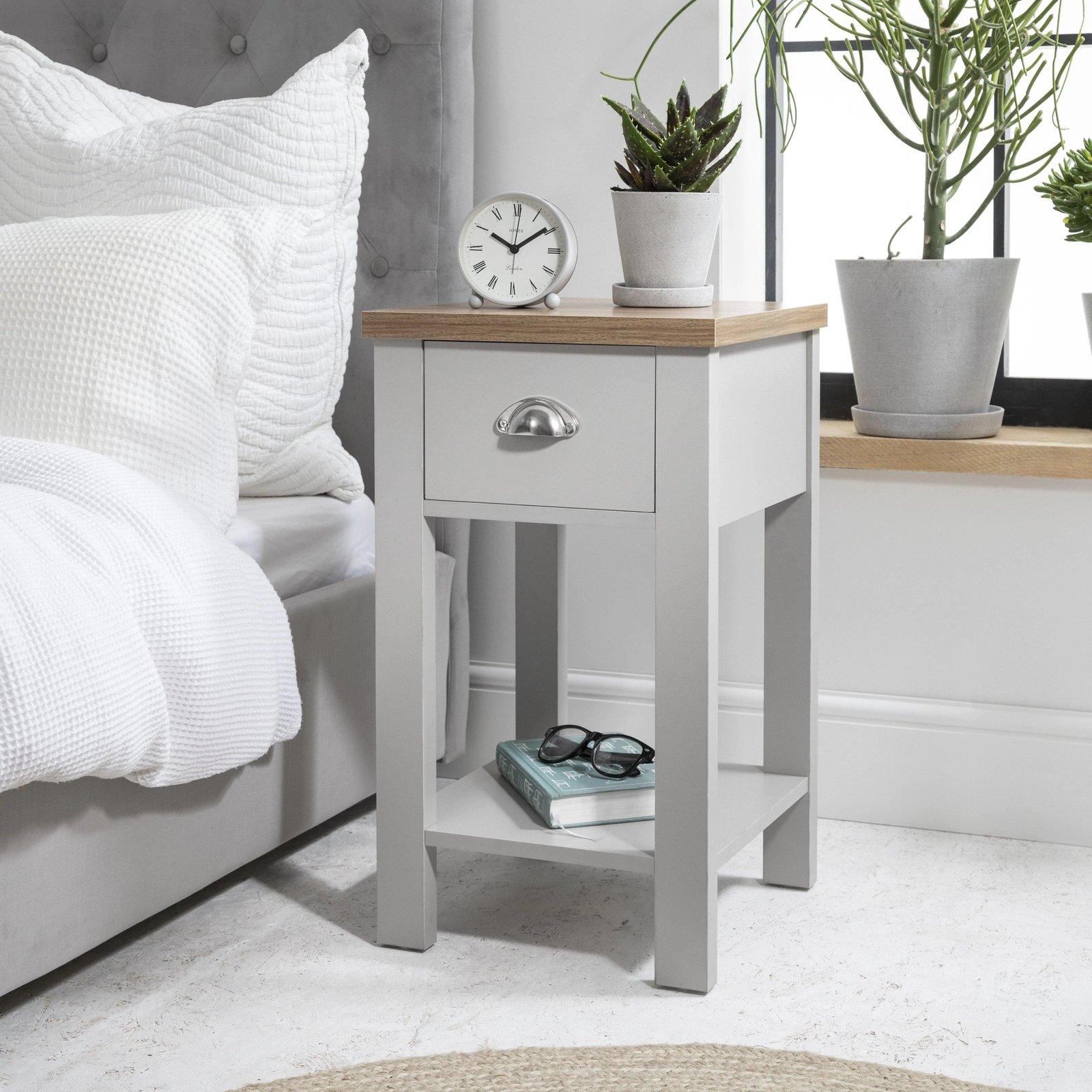 outlet-bampton-grey-bedside-table-1-drawer - Image 2