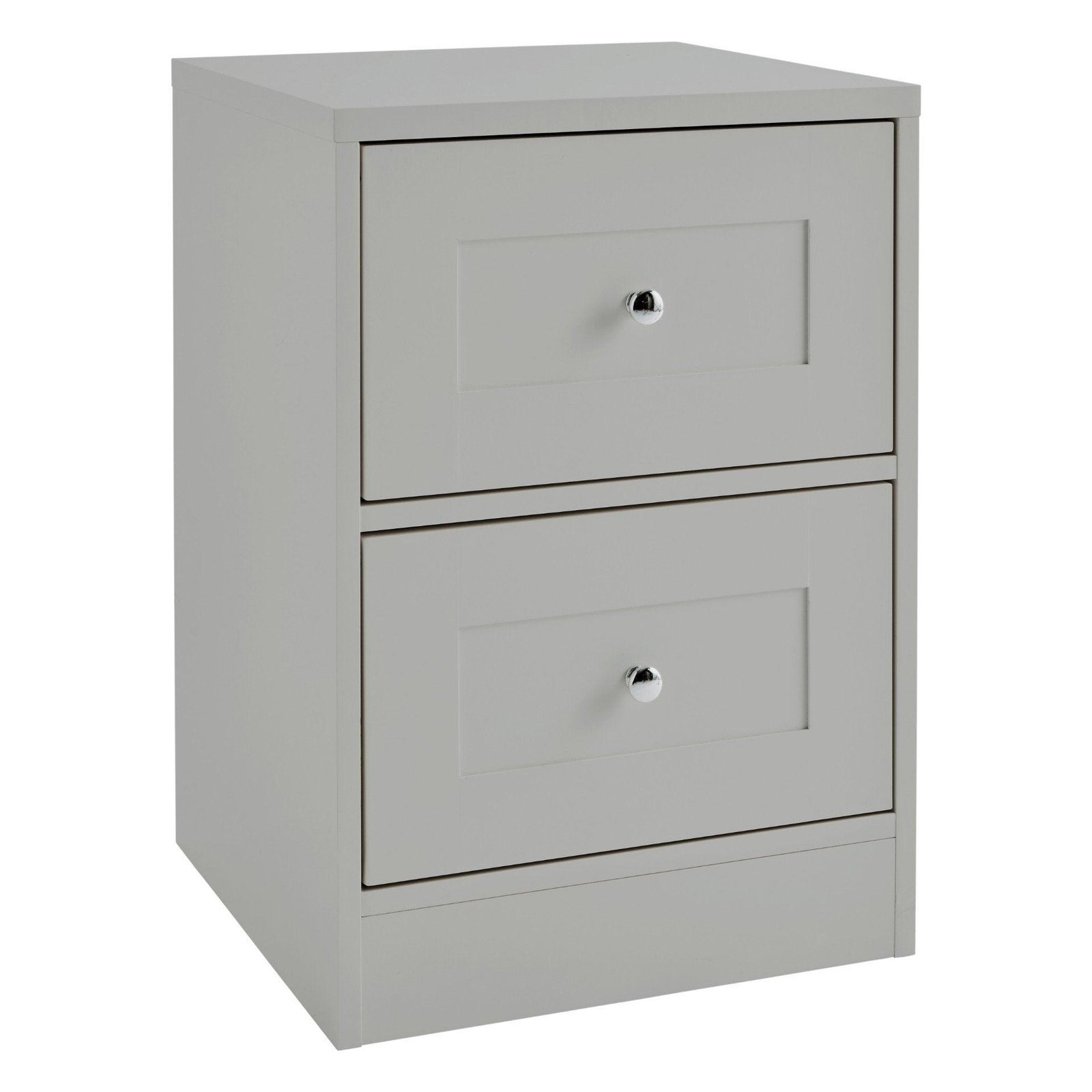 stevie-two-drawer-shaker-style-bedside-table-grey - Image 5